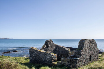 Old Stone cottage over looking the Irish Sea, West Cork Ireland.