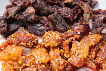 Beef and pork fried are popular food around the world
