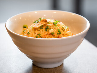 Garlic fried rice is very popular in Asia