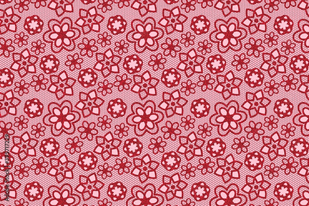 Wall mural seamless pattern with flowers background.