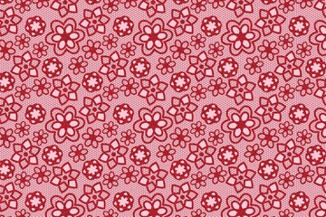 seamless pattern with flowers  background.