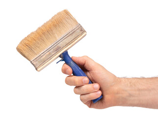 Old plastic wide brush