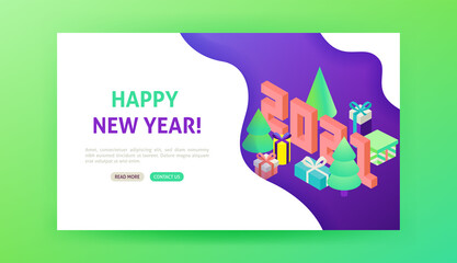 Happy New Year Landing Page