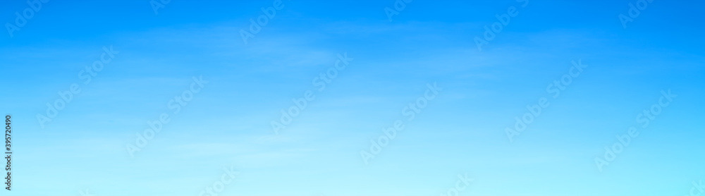 Wall mural blue sky with beautiful natural white clouds