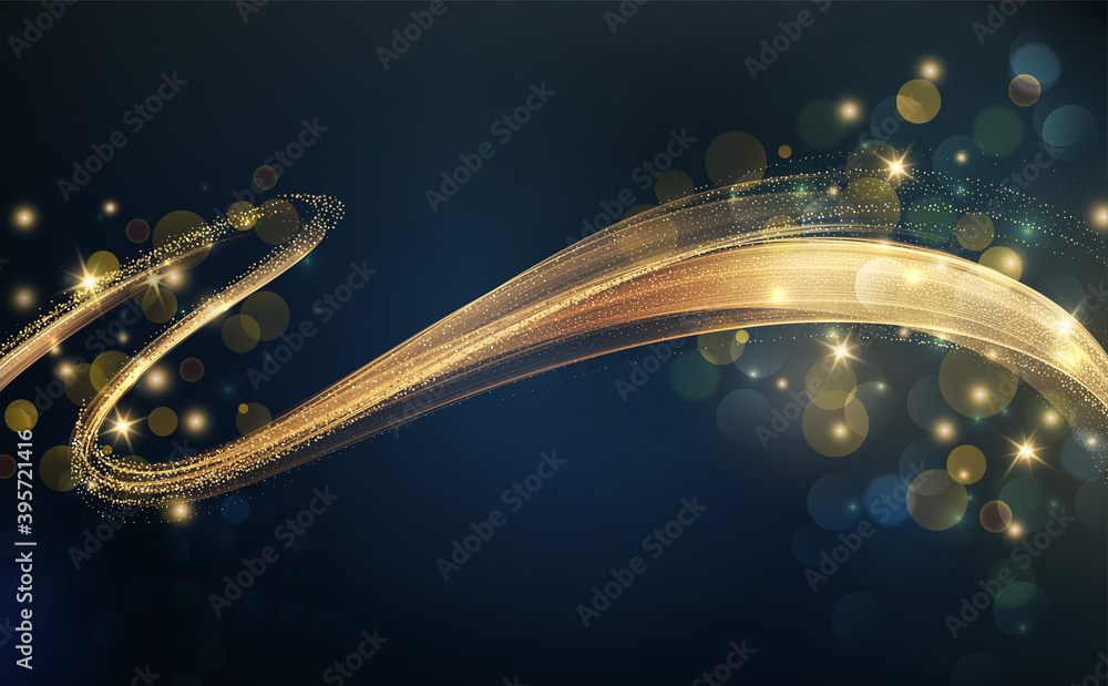 Poster holiday abstract shiny color gold design element