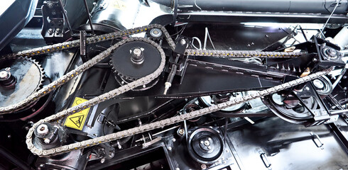 Fototapeta premium Chain drive in mechanism