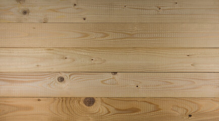 Fototapeta premium Wooden plank background or texture with horizontal lines