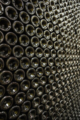 Bottles In Wine Cellar