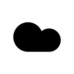 Cloud icon, logo isolated on a white background