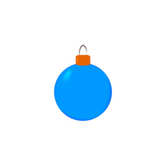 Fototapeta premium Christmas tree toy icon, Xmas graphic design template sign, holiday symbol for web and apps, New Year decoration isolated object, vector illustration