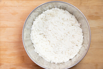 Obraz na płótnie Canvas Poha also known as flattened rice