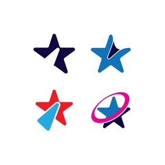 Star Logo Template vector icon illustration design
