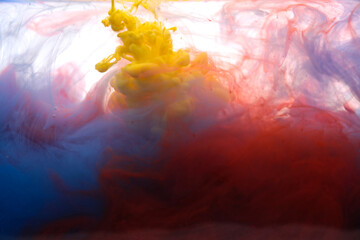 Obraz na płótnie Canvas Texture colori in acqua