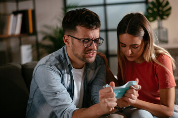 Young man waiting results from the laboratory. Worried man waiting Covid-19 test..