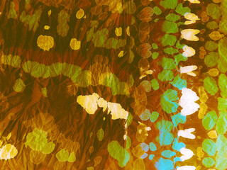 Aged Vintage Artwork Pattern. Green Digital