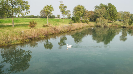 Fototapeta premium Summer landscape of the island of St. Terazmo