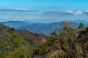 Naklejka premium Berge in der Nähe von Neapel in Kampanien, Italien 