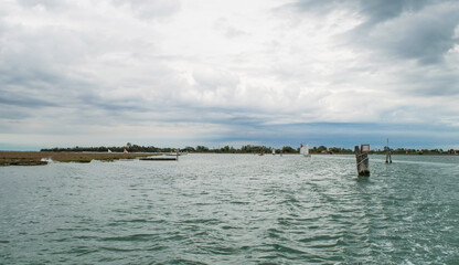 Fototapeta premium Venice lagoon water landscape background