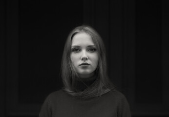 Portrait of a girl on the street