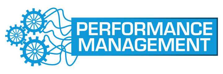 Performance Management Gears Random Lines Box Horizontal 