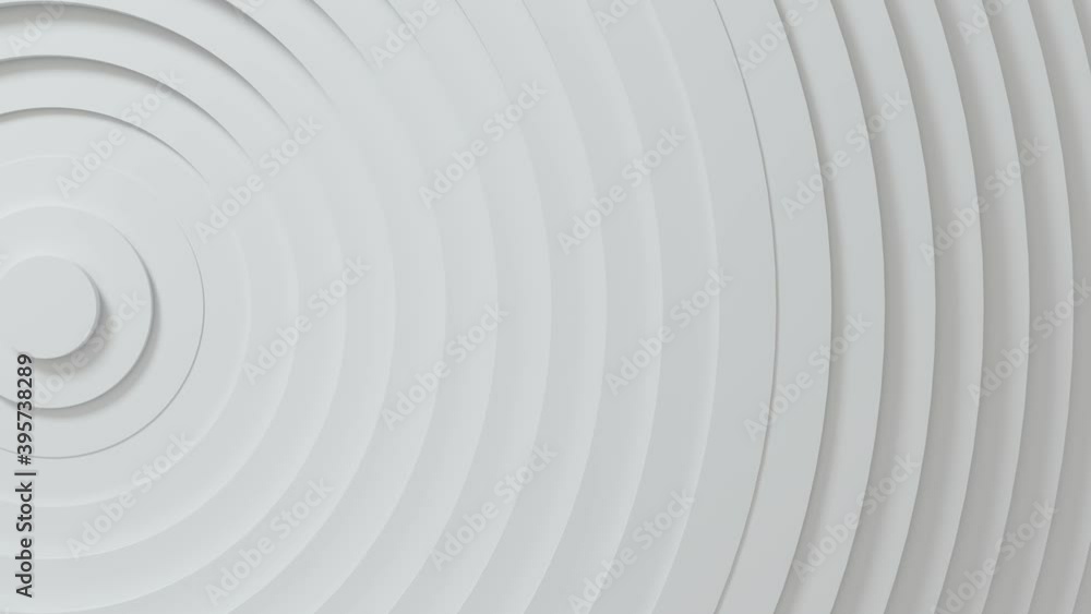 Poster abstract pattern of circles with displacement effect. white blank animation rings. abstract backgrou