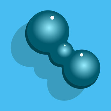 A blob organic sculpture made with plastic or metallic material. Vector illustration