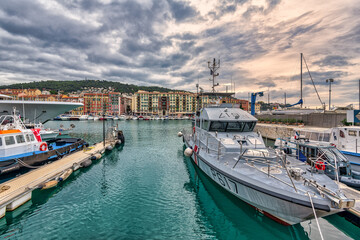 boats in the harbor