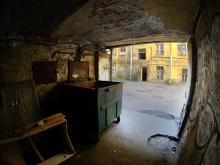 arches and courtyards of the old part of St. Petersburg