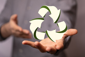 Concept of recycling - 3d rendering eco