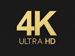 HD 4K golden icons isolated on black. 3d illustration