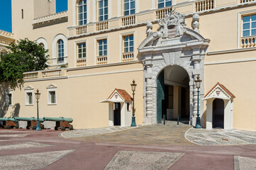 Fototapeta na wymiar Monaco entrée du palais princier