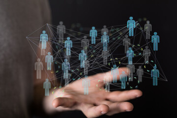 conference team work connection digital concept