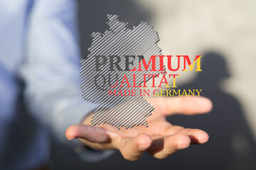 germany map digital outline silhouette 3d © vegefox.com