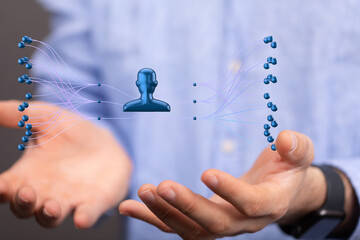 hierarchy connection team group digital