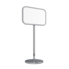 Empty Blank Outdoor or Indoor Advertising Stand Sidewalk Board. 3d Rendering