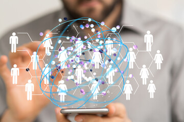  Digital Network and data concept.