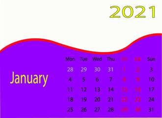 2021 calendar 