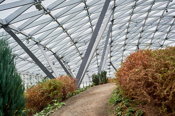 The garden under the dome. Autumn paints.City Park