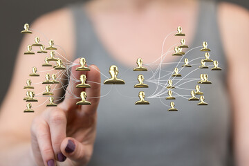 team hierarchy connection group digital