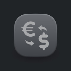 Exchange Euro to Dollar - Icon