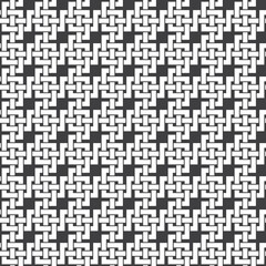Fototapeta premium Abstract seamless pattern of intersecting lines. Swatch of white lines on a black background.