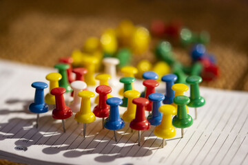 assembled drawing pin