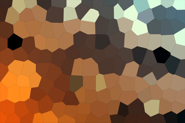 Abstract Golden Brown & Grey Shades Modern Mosaic Tiles Material Texture Background