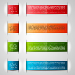 Design clean number banners template/graphic or website layout. Vector illustration.