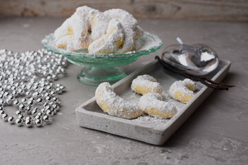 Vanilla crescents - homemade Christmas cookies