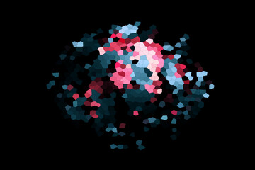 Abstract Cool Glowing Particles At Centre Mosaic Tiles Material Texture Wallpaper Background