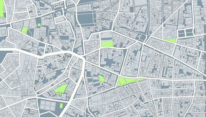 city map digital design with street and building