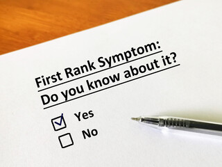 Obraz premium Questionnaire