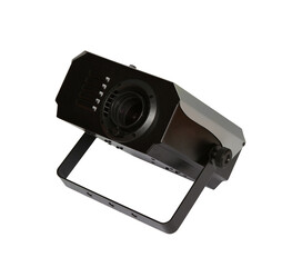 Black modern projector isolated on a white background