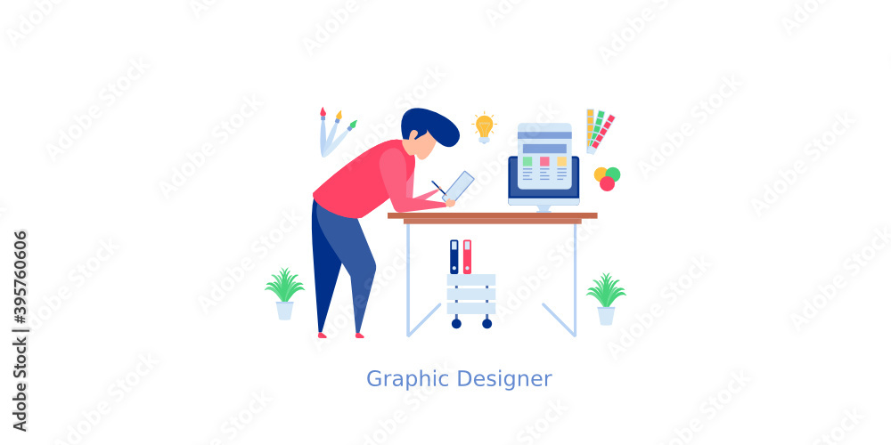 Poster Graphic Designer Illustration 